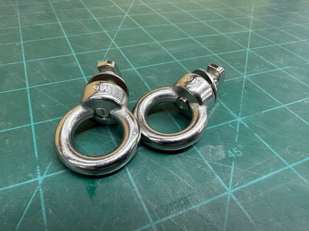 Two Eye Bolts for use with Burro utility slide