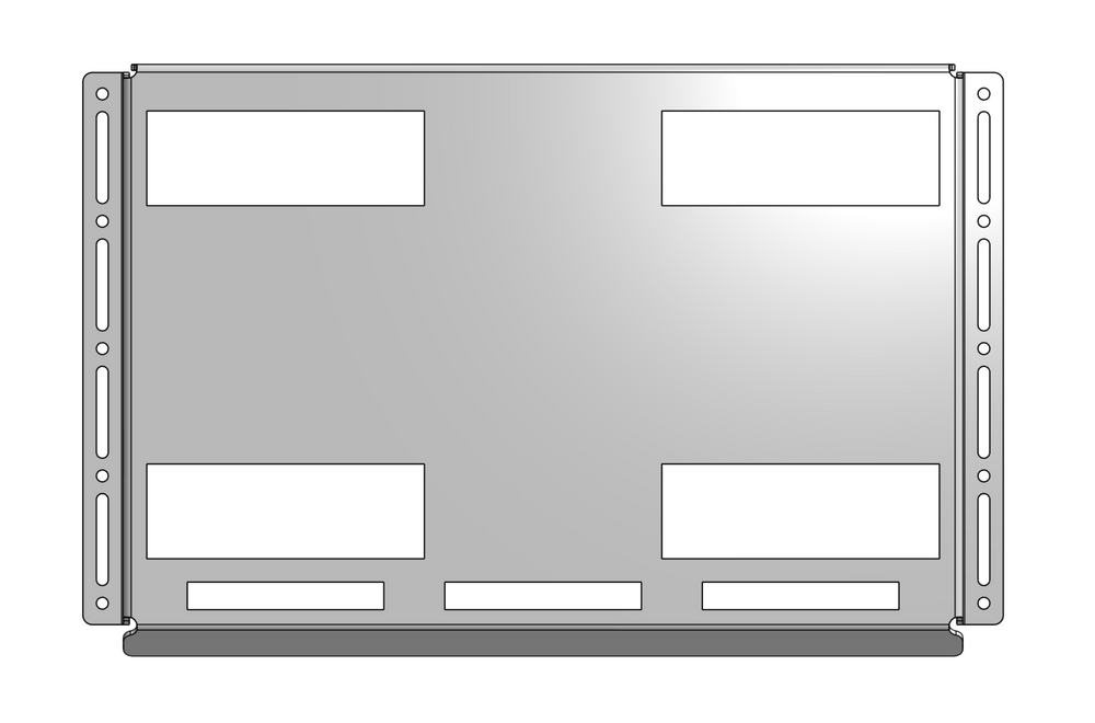 Mounting plate for klein modbox 